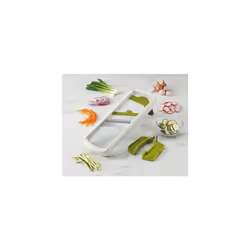 Multi-Grip Kitchen Mandoline, Adjustable Fruit and Vegetable Slicer, 3-Slice & 2-Julienne thickness, with precision food grip, White - Additional view 5