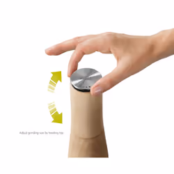 Joseph Joseph 20191 Milltop Wood Non-spill Kitchen Salt Mill  Wood