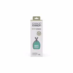 Joseph Joseph IW5 40L/10.6 Gallon Eco Liners Recycled Trash Bags 20 Count (1 Pack) - Grey
