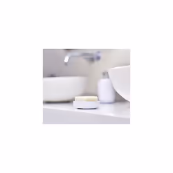 Duo Quick-drain Soap Dish holder with removable drying rack, White