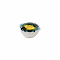 Joseph Joseph Duo 6-Piece Compact Food Preparation Set with Mixing Bowls, Measuring Cups and Colander, Multicolour
