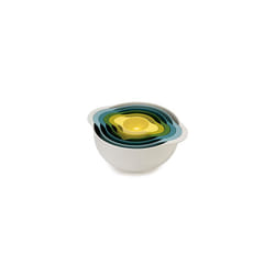 Joseph Joseph Duo 6-Piece Compact Food Preparation Set with Mixing Bowls, Measuring Cups and Colander, Multicolour