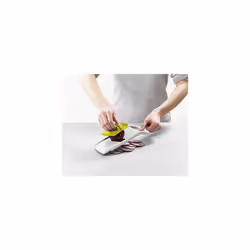 Duo Multi-grip Mandoline, Fruit and Vegetable Slicer with precision food grip, White