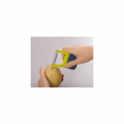 Duo Easy-Grip Straight Potato and Vegetable Kitchen Peeler, Green