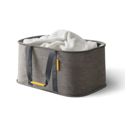 Hold-All - Collapsible 35L Washing Laundry Basket Bag, Durable Fabric, Moisture Resistant- Grey