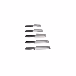 Jospeh Joseph Duo 5 Piece Elevate Kitchen Knife set, Japanese Stainless Steel blades, includes Paring, Serrated and Chef's kn ...