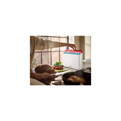Folio Icon, 4-Piece Colour coded Chopping Board Set, Slimline Case for Organised Kitchen Storage - Regular, White