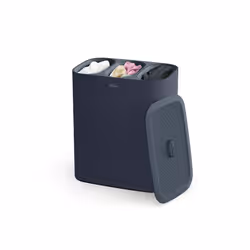 Joseph Joseph Tota Trio 90-liter Laundry Hamper Separation Basket with Lid and Removable Bags - Black