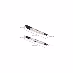 Elevate Fusion 2-piece Tong Set with Precision and Large tongs, BPA Free, Heat Resistant Non Stick Kitchen Utensil, Stainless Steel Handles