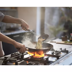 Joseph Joseph Nest Fusion Compact Wok Silicone Turner  Silicone Spoon and Wire Skimmer Set  One Size  Black  3-Piece