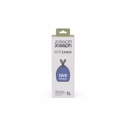 Joseph Joseph Eco Liners IW8 Eco Recycled plastic Bin Liners Kitchen Bathroom Trash Bags With Tie Tape Drawstring Handles E ...