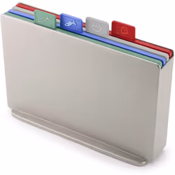 Joseph Joseph Index Chopping Board, Set of 4, Coast/Silver, Regular