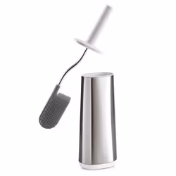 Joseph Joseph 70517 Bathroom Flex Smart Toilet Brush with Holder, Stainless Steel