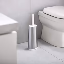 Joseph Joseph 70517 Bathroom Flex Smart Toilet Brush with Holder, Stainless Steel