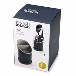Joseph Joseph Dock Cutlery Drainer and Organiser - Dark Grey/Grey
