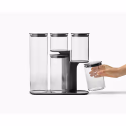 Joseph Joseph Podium Universal containers set 5.4 L Glass, Silicone, Stainless steel