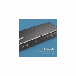 TV Signal Booster Aerial Amplifier, 8 Way Signal Distribution Amplifier with Coax Connections, 4G & 5G Filtering, Indoor TV Aerial, HD & 4K TV/FM/DAB