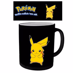 ABYstyle Pokemon Mug Heat Change Pikachu, Single, 0.32 L, Black, Ceramic, Mug, Universal
