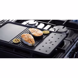 Rangemaster Professional + 110 Dual Fuel Freestanding cooker Electric Gas Black - Additional view 4