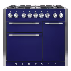 Mercury MCY1000DFBB, Range cooker, Blue, Rotary, Blueberry, Chrome, Front