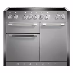 Mercury MCY1082EISS, Range cooker, Stainless steel, Rotary, Chrome, Front, Zone induction hob