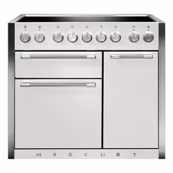 Mercury MCY1000EISD, Range cooker, White, Rotary, Snowdrop, Chrome, Front