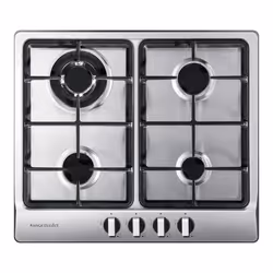 Rangemaster RMB60HPNGFSS, Stainless steel, Built-in, 60 cm, Gas, Stainless steel, 4 zone(s)