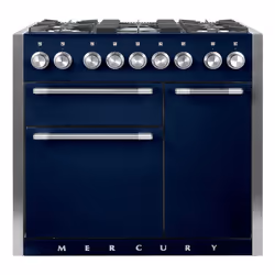 Mercury MCY1000DFIN, Range cooker, Blue, Rotary, Indigo, Chrome, Front