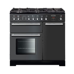 Rangemaster TOLP90DFFSL cooker Range cooker Electric Gas Black, Stainless steel
