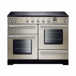 Rangemaster TOLP110EIIV, Range cooker, Black, Ivory, Buttons, Rotary, Electronic, Bottom right, Bottom right