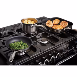 Rangemaster Professional Deluxe 110 Dual Fuel Range cooker Electric Combi Black - Additional view 4