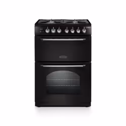 Rangemaster CLA60DFFBL/C, Freestanding cooker, Black, Rotary, Black, Chrome, Steel