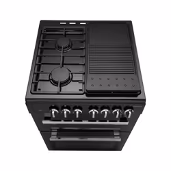 Rangemaster PROPL60DFFBL/C cooker Freestanding cooker Electric Gas Black - Additional view 4