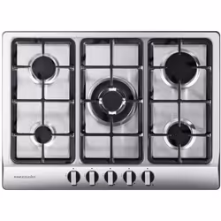 Rangemaster RMB70HPNGSS 70cm 5 Gas Burner Gas Hob - Stainless Steel