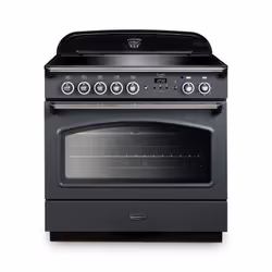Rangemaster Classic FX 90 Induction, Range cooker, Slate, Buttons, Rotary, Slate, Chrome, Front