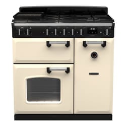 Rangemaster Classic 90cm Dual Fuel Pale Cream/Chrome