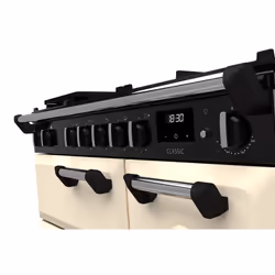 Rangemaster Classic 90cm Dual Fuel Pale Cream/Chrome - Additional view 3