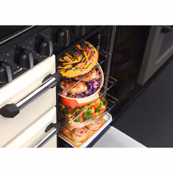 Rangemaster Classic 90cm Dual Fuel Pale Cream/Chrome - Additional view 5