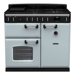 Rangemaster Classic 100cm Dual Fuel Misty Blue/Chrome