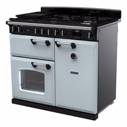 Rangemaster Classic 100cm Dual Fuel Misty Blue/Chrome - Additional view 2