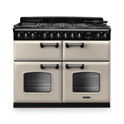 Rangemaster Classic Deluxe 110cm BC Dual Fuel Pale Cream/Chrome