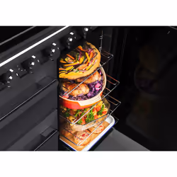 Rangemaster Estel Deluxe 90cm Dual Fuel Slate/Chrome - Additional view 5