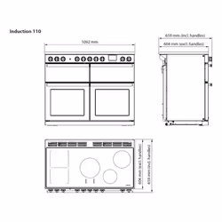 Rangemaster Estel Deluxe 110cm BC Induction Mint/Chrome - Additional view 4
