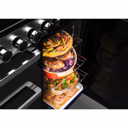Rangemaster Edge Deluxe 90cm Induction Black Glass/Chrome - Additional view 5