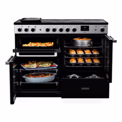 Rangemaster Edge Deluxe 110cm Induction Black Glass/Chrome - Additional view 5