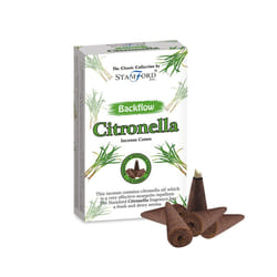 37423 Stamford Backflow Incense Cones - Citronella - Set of 12