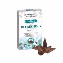 37463 Stamford Backflow Incense Cones - Refreshing - Set of 12