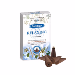37464 Stamford Backflow Incense Cones - Relaxing - Set of 12