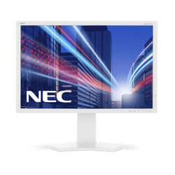 NEC MultiSync P242W LED display 61.2 cm (24.1") 1920 x 1200 pixels WUXGA White
