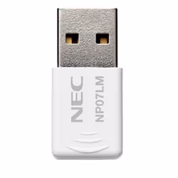 NEC NP07LM, Wireless, USB, WLAN, Wi-Fi 4 (802.11n), White